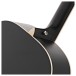 Jumbo Left Handed Acoustic Guitar & Accessory Pack by Gear4music, Black