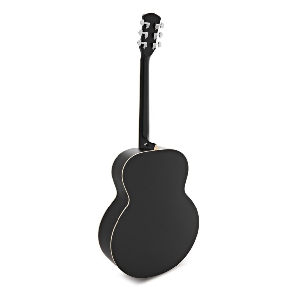 Jumbo Acoustic Guitar & Accessory Pack by Gear4music, Black