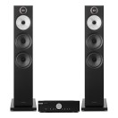 Musical Fidelity M6si Amplifier & Bowers & Wilkins 603 S3 Floorstanding Speakers Hi-Fi Bundle, Black