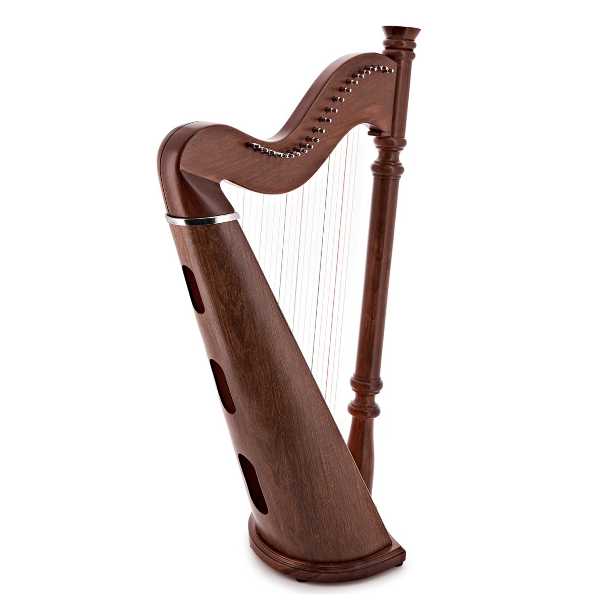 Click to view product details and reviews for 22 String Pillar Harp By Gear4music Walnut.
