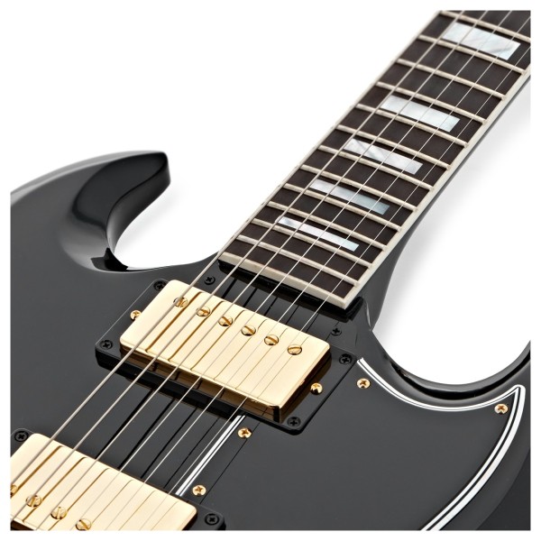 Gibson Custom SG Custom 2-Pickup, Ebony Fingerboard Gloss, Ebony - Ex Demo - upper frets