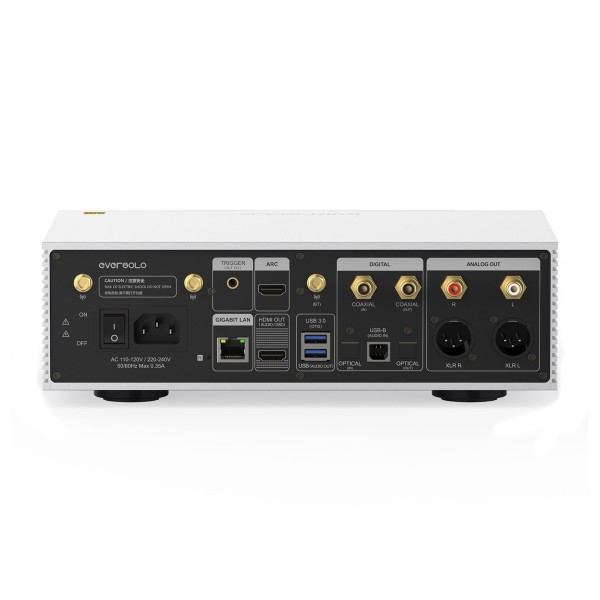 Eversolo DMP-A6 Master Edition Gen 2 Streaming Music Player, Silver - rear