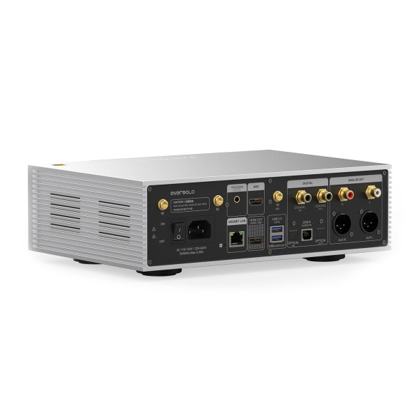 Eversolo DMP-A6 Master Edition Gen 2 Streaming Music Player, Silver - rear turn 
