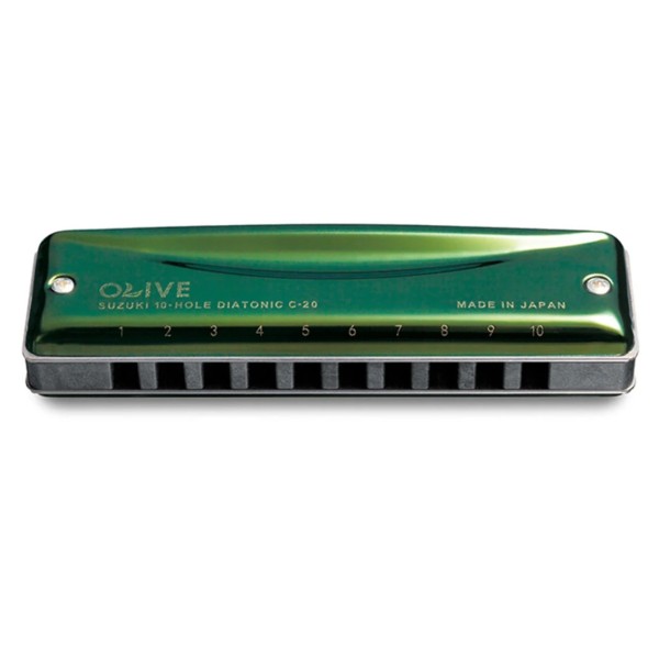 Suzuki Olive C-20 Diatonic Harmonica, G