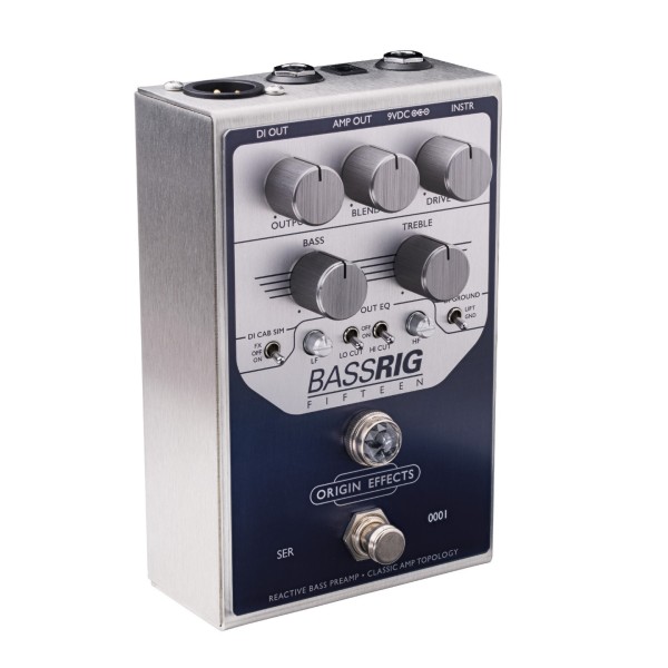 Origin Effects BassRIG Fifteen Amp Simulator Pedal - angled shot