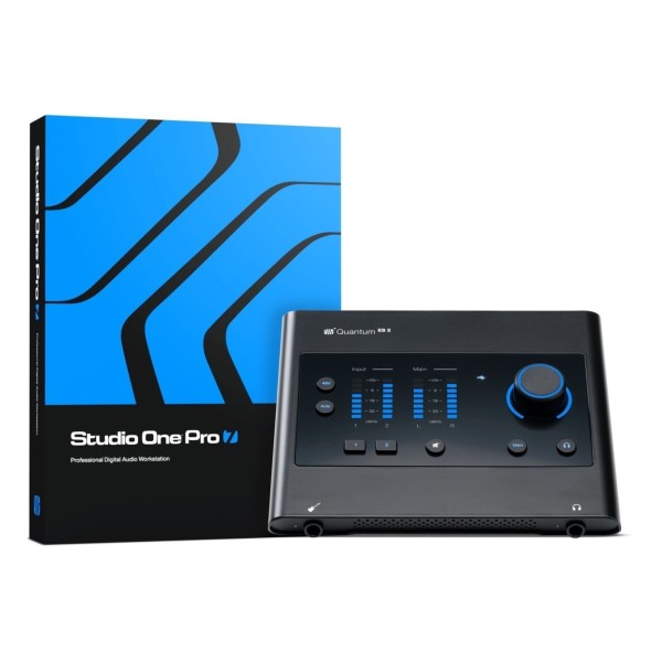 PreSonus Quantum ES2 Audio Interface - Front with Studio One