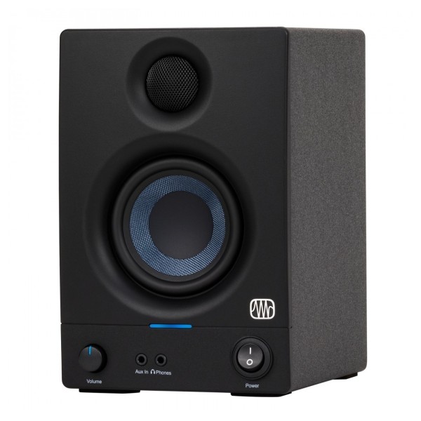 PreSonus Eris 3.5 2nd Gen Studio Monitors (Pair), Black - Angled (Single)