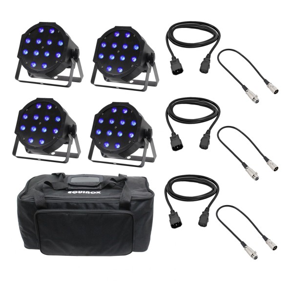 Equinox MaxiPar Tri MKII LED Par Can & Carry Bag Bundle