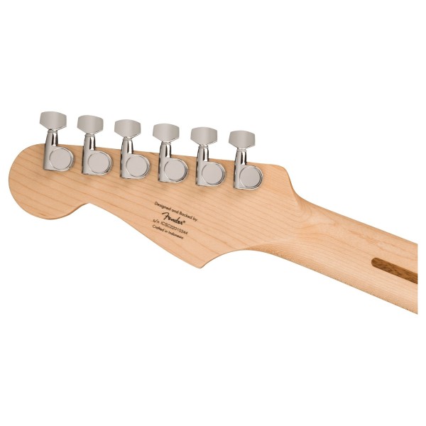Squier Sonic Stratocaster HSS Electric Guitar Pack Builder - back of guitar headstock