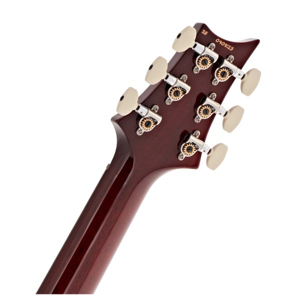 PRS Custom 24, Dark Cherry Sunburst #0409123 - back of headstock