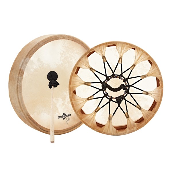 Gear4music Life 16 x 3" Shamanic Drum, Cowskin Head