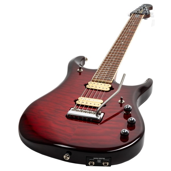 Music Man BFR JP15 Baritone, Cherry Creamsicle - angled shot
