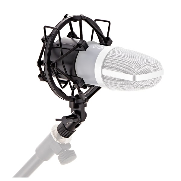 Shock Mount for Condenser Microphones by Gear4music, Black