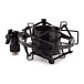 Shock Mount for Condenser Microphones by Gear4music, Black