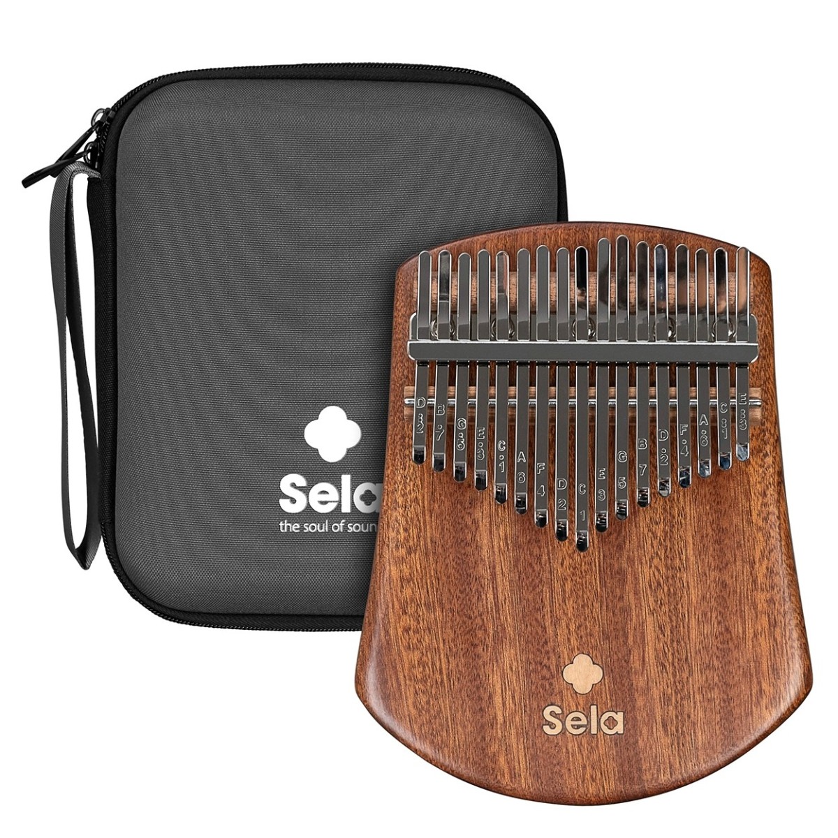 Sela Solid Kalimba 17 Sapele