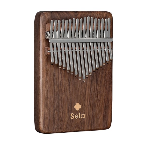 Sela Solid Kalimba 17, Black Walnut