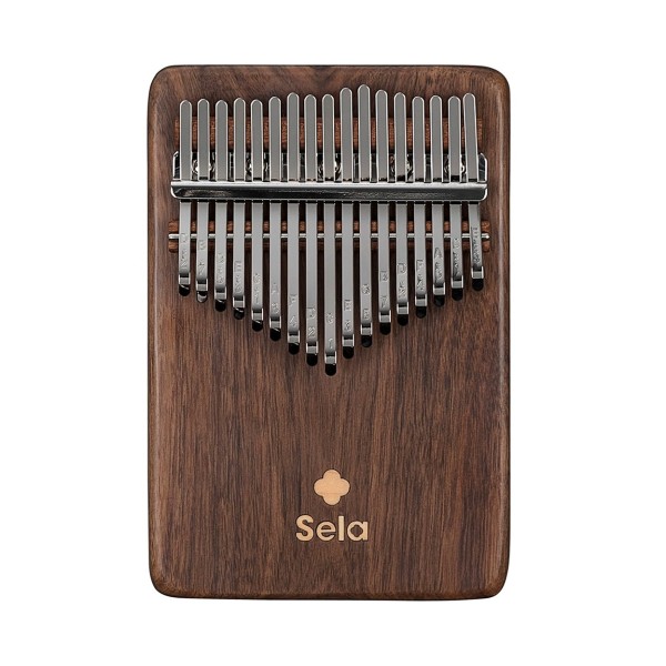 Sela Solid Kalimba 17, Black Walnut