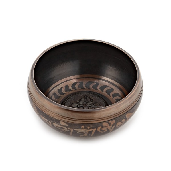 Gear4music Life Seven Piece Ornate Brass Singing Bowl Set