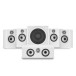 Bowers & Wilkins 606 & 607 S3 Surround Sound Speaker Package with ASW610 Subwoofer, White