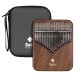 Sela Solid Kalimba 21, Black Walnut