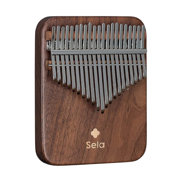 Sela Solid Kalimba 21, Black Walnut