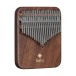 Sela Solid Kalimba 21, Black Walnut