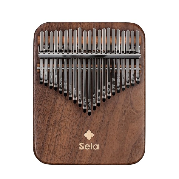 Sela Solid Kalimba 21, Black Walnut