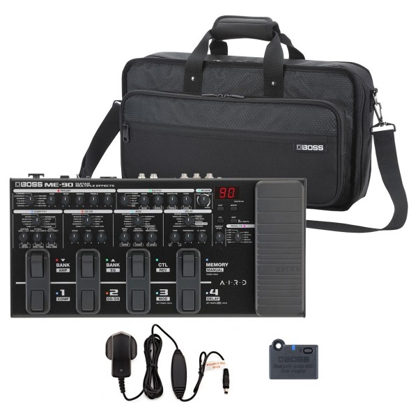 Boss ME-90 Guitar Multi Effects Unit Bundle