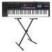 Roland Juno D-6 61 Key Portable Synthesizer with X-Frame Stand - Bundle