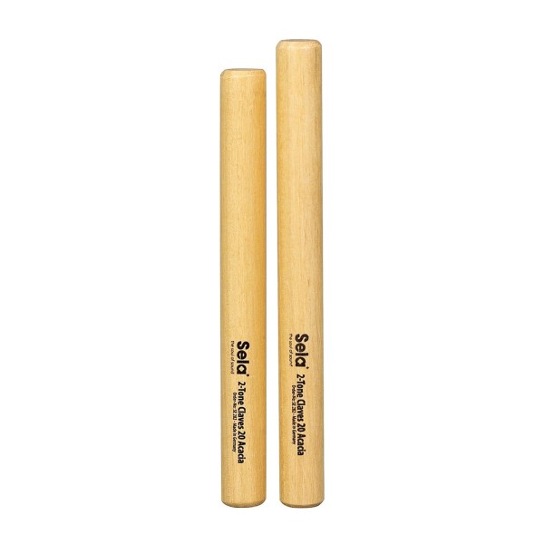 Sela 2-Tone Claves 20, Acacia