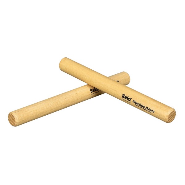 Sela 2-Tone Claves 20, Acacia