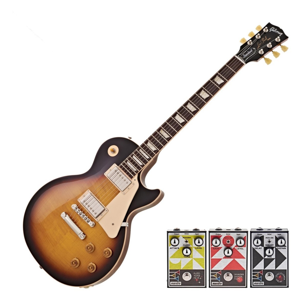 Click to view product details and reviews for Gibson Les Paul Standard 50s Figured Top Tobacco Burst W 3 Free Maestro Pedals.