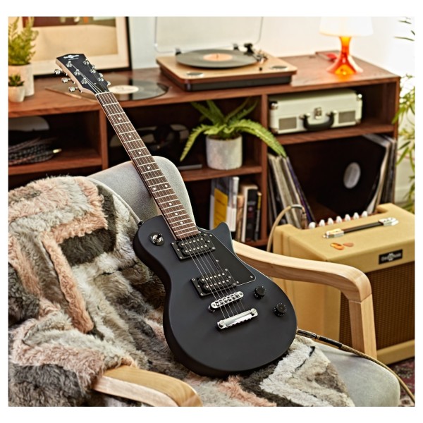 3/4 New Jersey Electric Guitar by Gear4music, Black