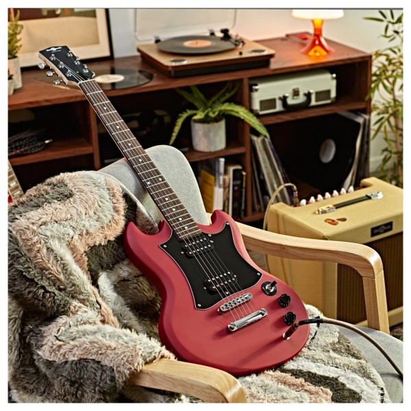 Brooklyn Electric Guitar by Gear4music, Red