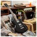 Brooklyn Electric Guitar Black, 10W Guitar Amp & Accessory Pack