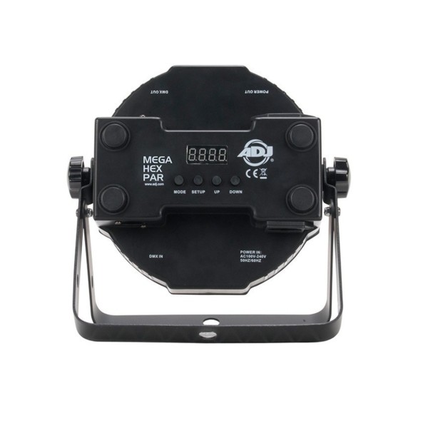 ADJ Mega Hex Par Flat LED Par Can, Rear 