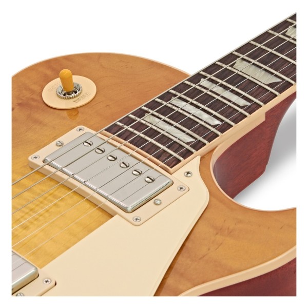 Gibson Les Paul Standard 60s Figured Top, Unburst w/ 3 Free Maestro Pedals - upper frets