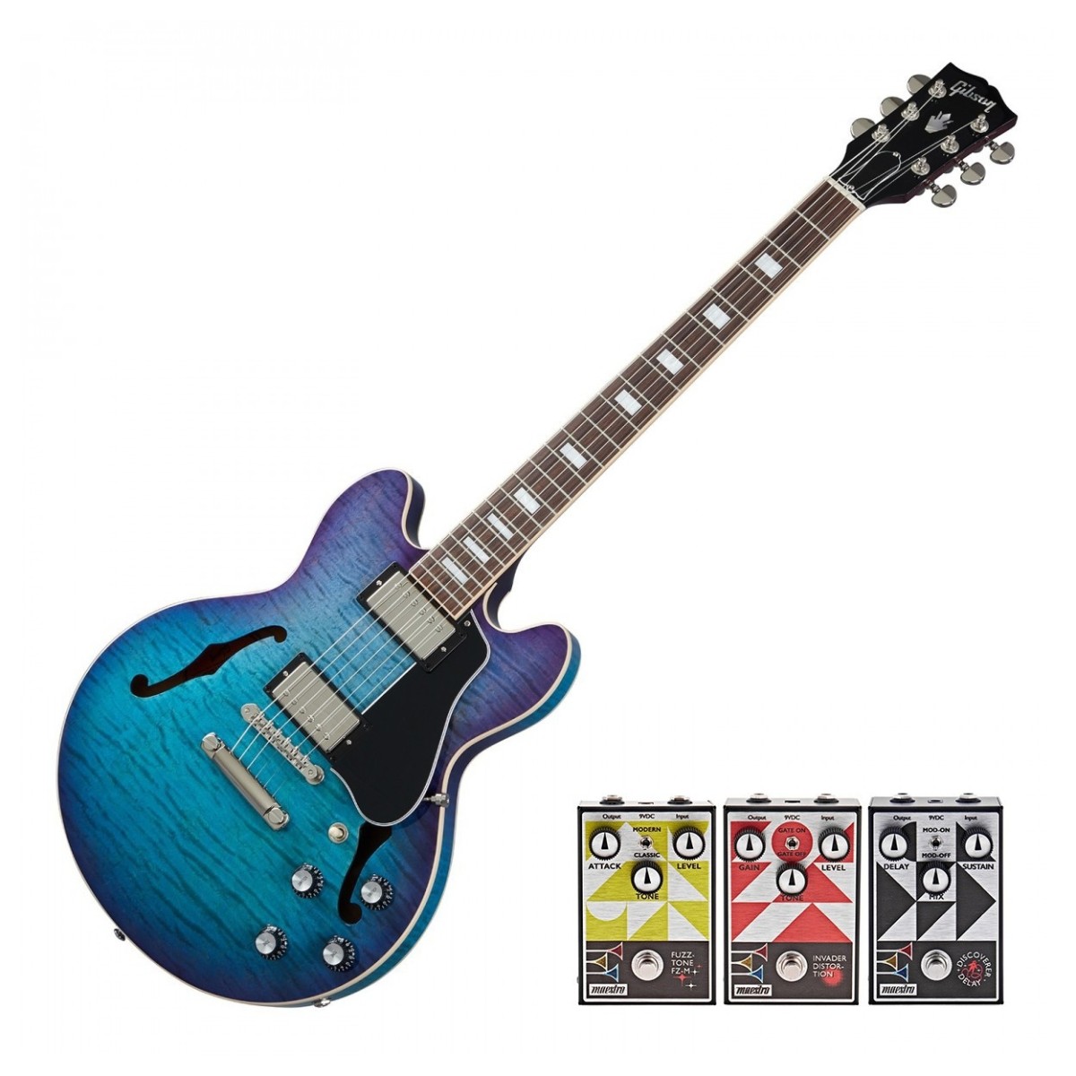 Click to view product details and reviews for Gibson Es 339 Figured Blueberry Burst W 3 Free Maestro Pedals.