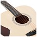 Jumbo Electro Acoustic Guitar Left Handed & Accessory Pack by Gear4music, Natural