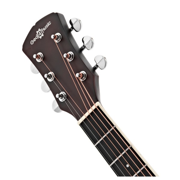 Jumbo Electro Acoustic Guitar Left Handed & Accessory Pack by Gear4music, Natural