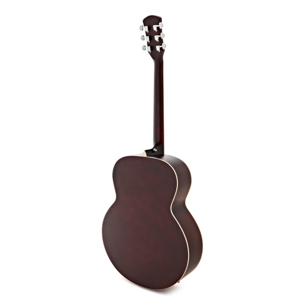 Jumbo Electro Acoustic Guitar Left Handed & Accessory Pack by Gear4music, Natural