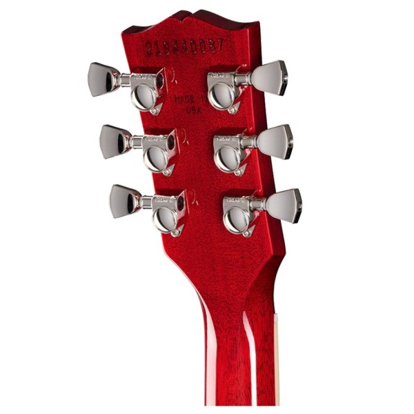 Gibson Les Paul Studio Session, Bourbon Burst w/ 3 Free Maestro Pedals - back of headstock