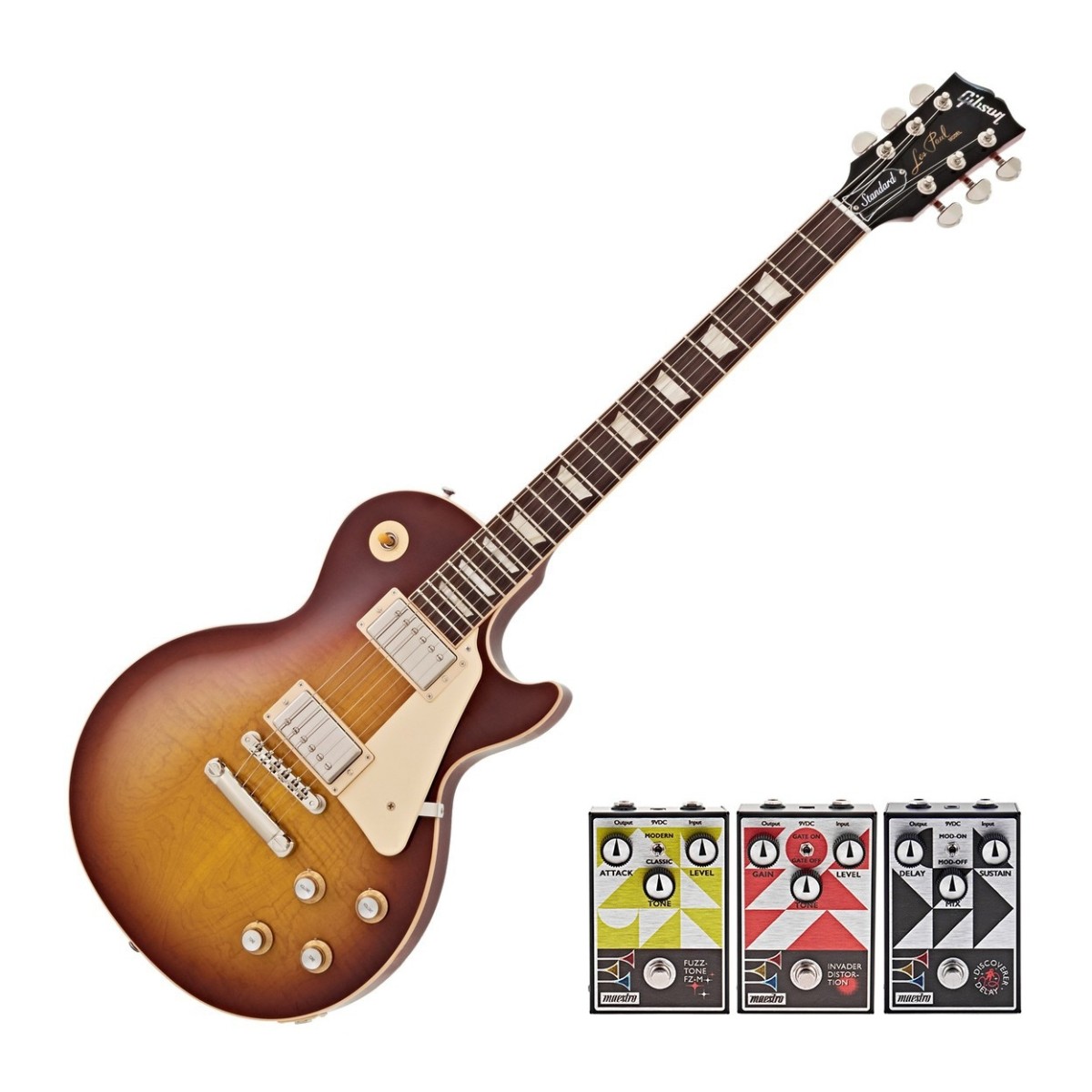 Click to view product details and reviews for Gibson Les Paul Standard 60s Figured Top Iced Tea W 3 Free Maestro Pedals.