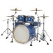 DW Design Series 22'' 4pc Shell Pack, Royal Blue Strata - Angle 2