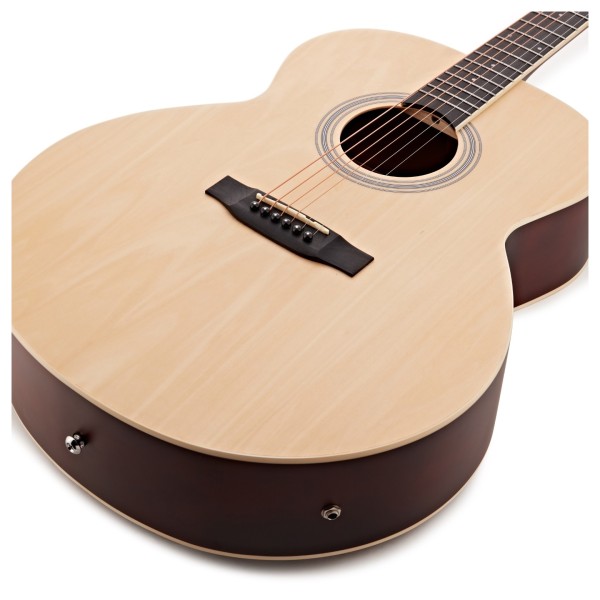 Jumbo Electro Acoustic Guitar Natural, 15W Acoustic Amp & Accessory Pack