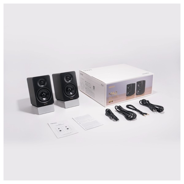 Edifier M60 Desktop Bluetooth Speakers with Stands (Pair), - box content img 