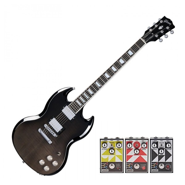 Gibson SG Modern, Trans Black Fade w/ 3 Free Maestro Pedals at