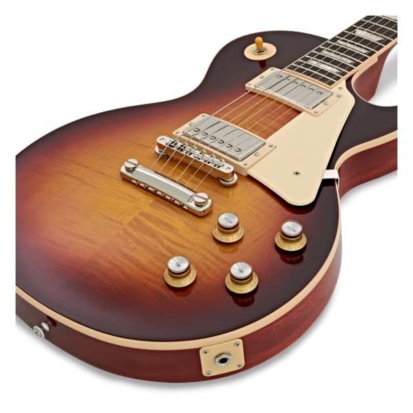 Gibson Les Paul Standard 60s Figured Top, Bourbon Burst w/ 3 Free Maestro Pedals - body