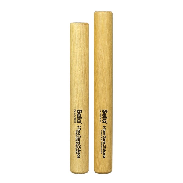 Sela 2-Tone Claves 25, Acacia