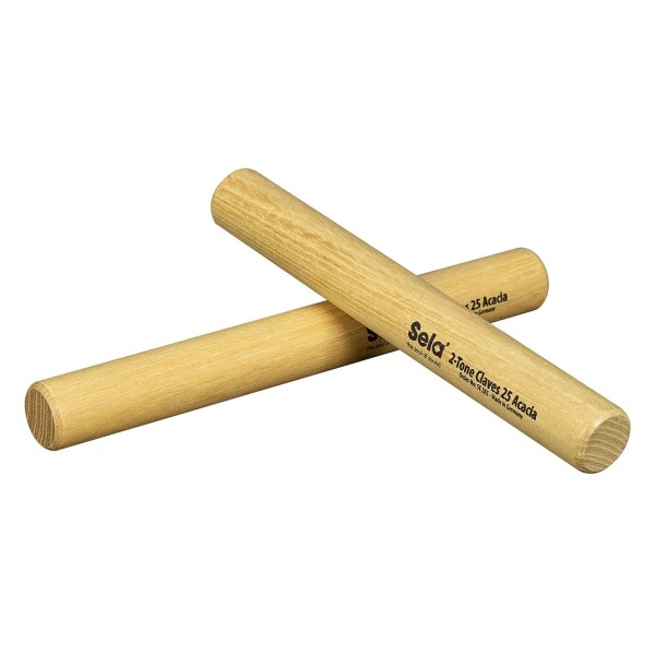 Sela 2-Tone Claves 25, Acacia